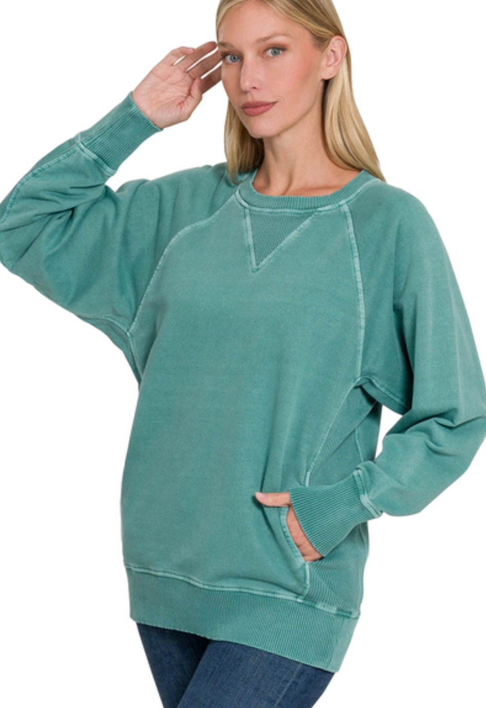 French Terry Pullover with Pockets (5 Colors)