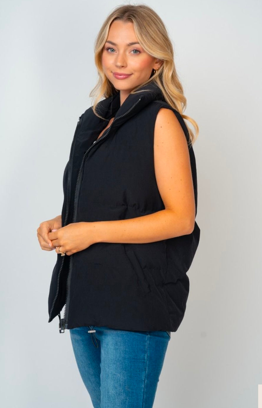 Black Puffer Vest