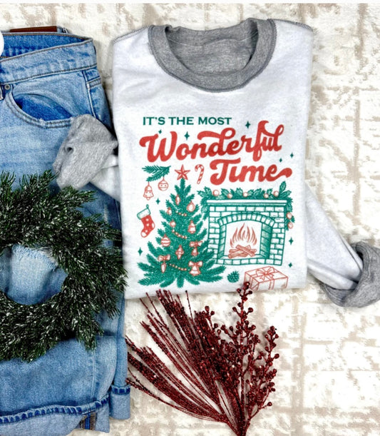 Inside Out Wonderful Time Christmas Crewneck