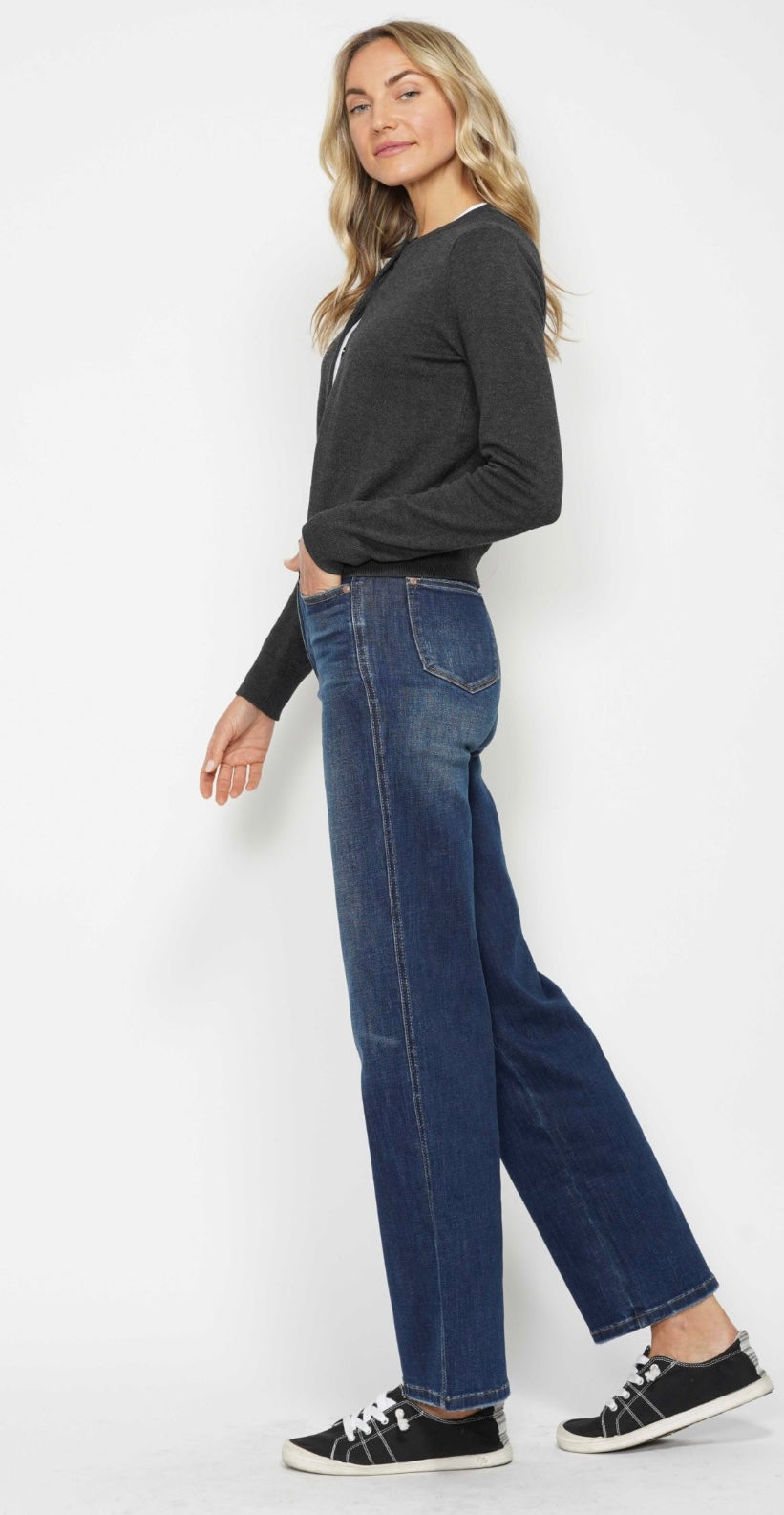 Judy Blue Tummy Control Dark Wash Straight Leg Jeans