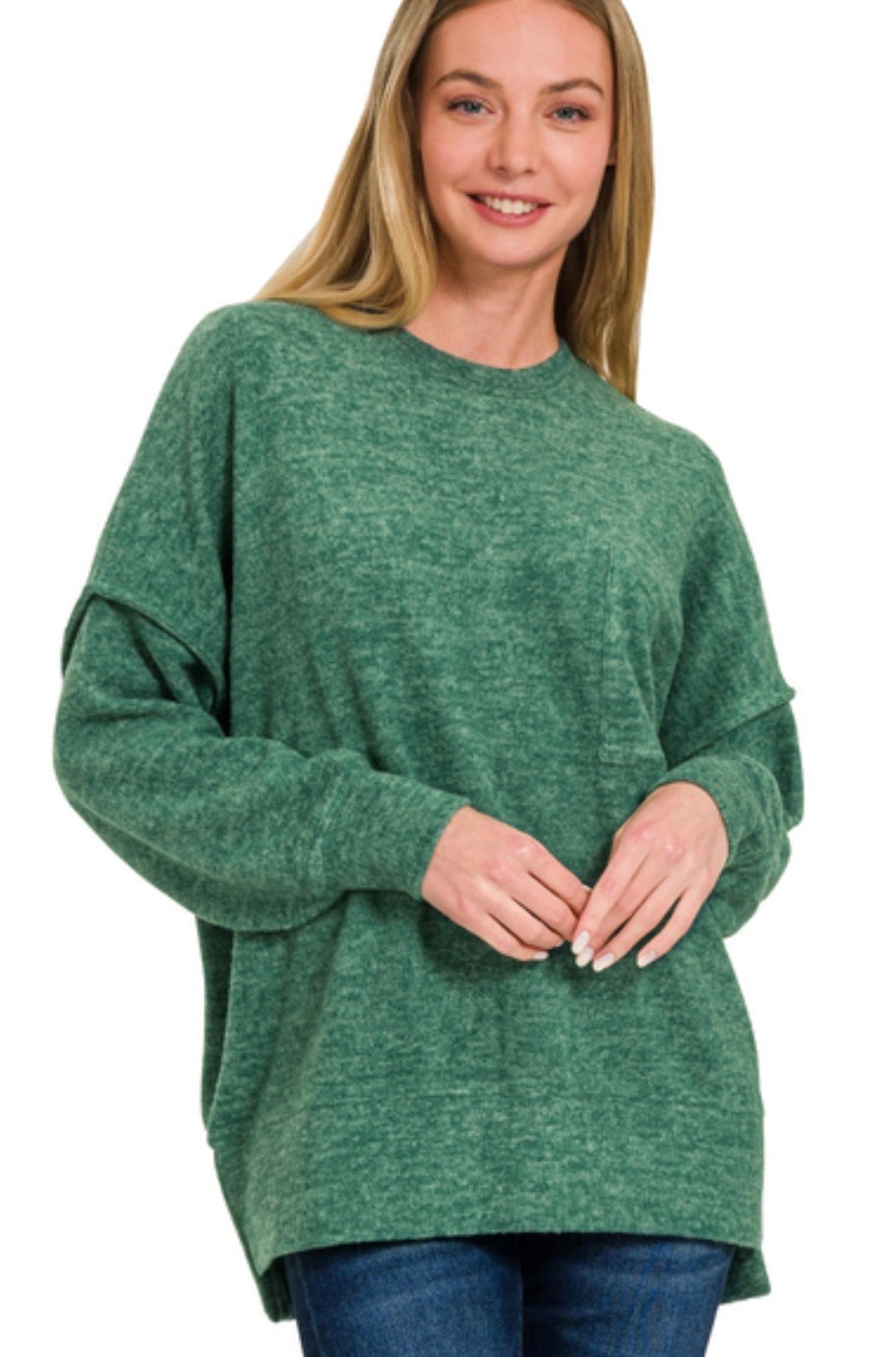 Melange Pocket Sweater (4 Colors)