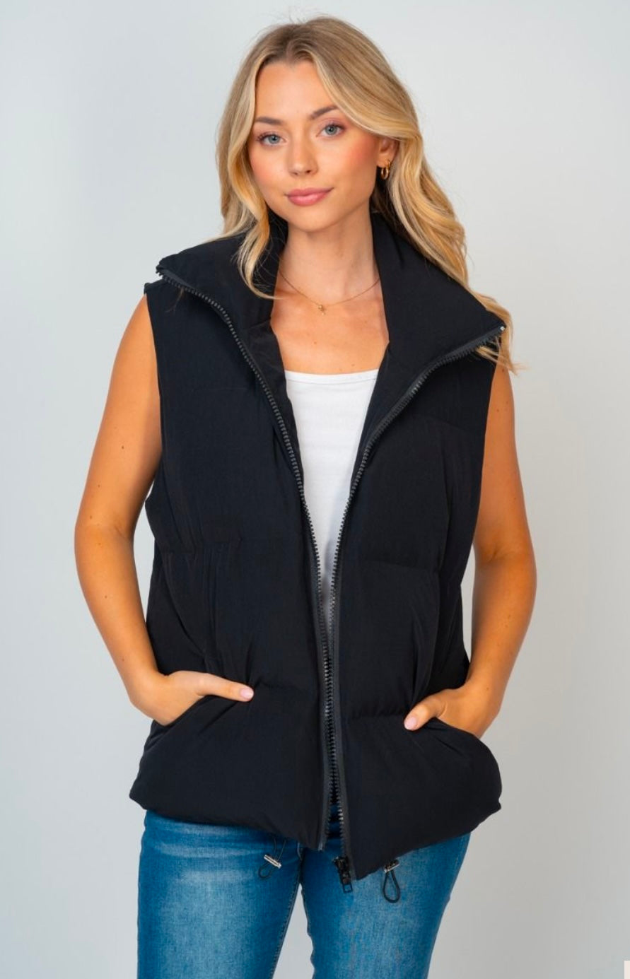 Black Puffer Vest