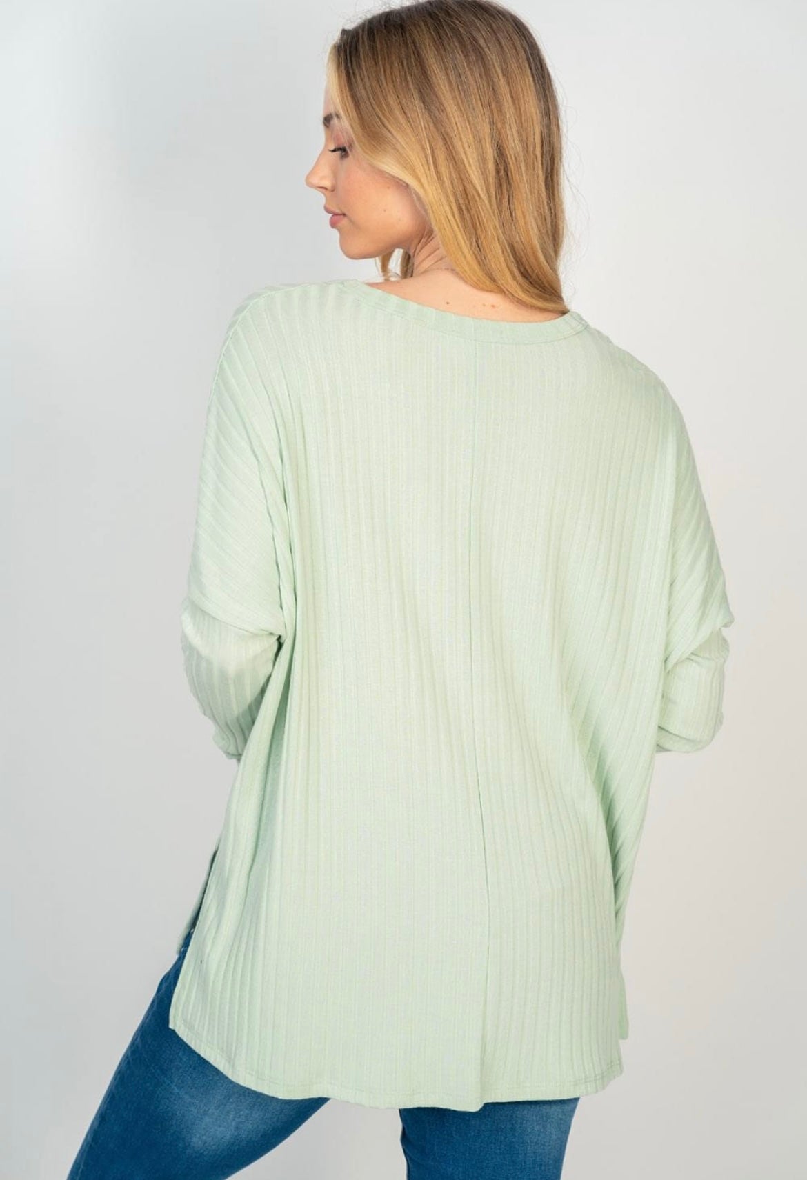 Sage Ribbed Longsleeve