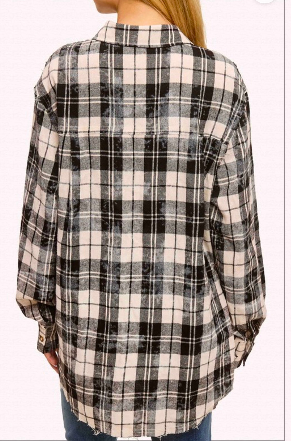 Mineral Washed Plaid Button Up