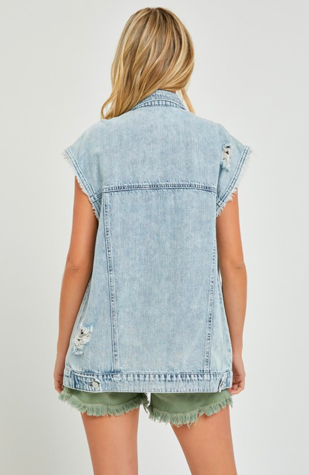 Oversized Denim Vest