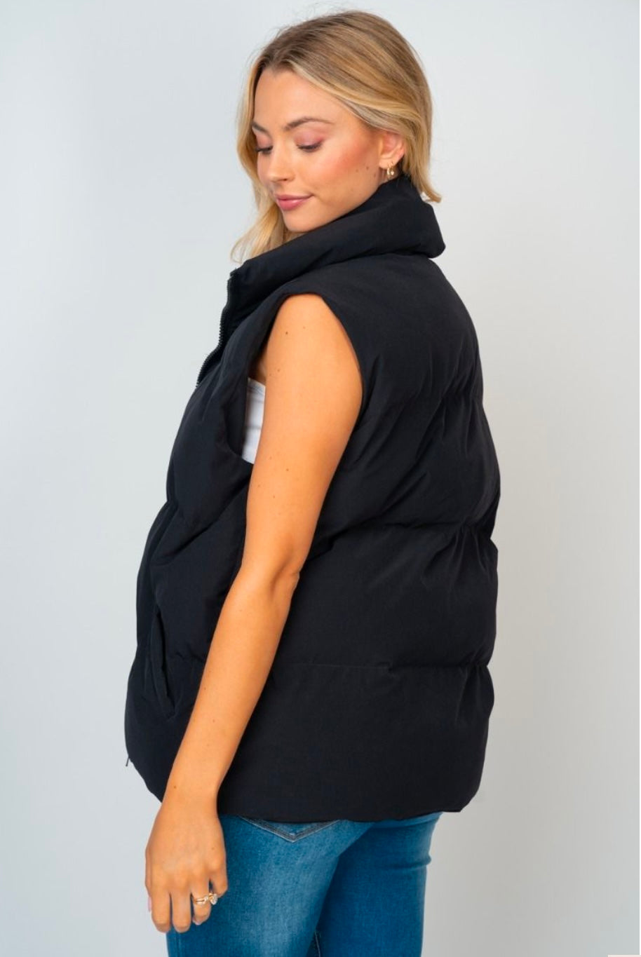 Black Puffer Vest