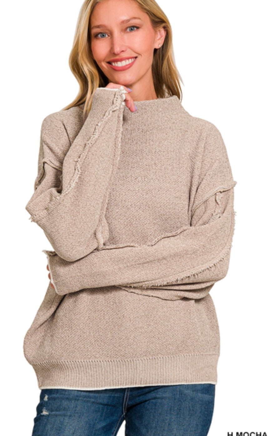 Mock Neck Sweater (2 Colors)