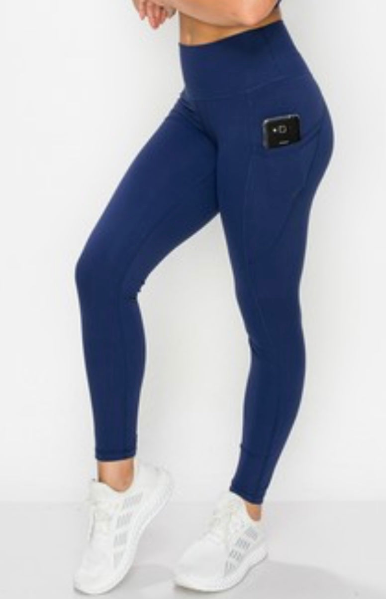 Leggings suaves y mantecosos con bolsillos (2 colores)