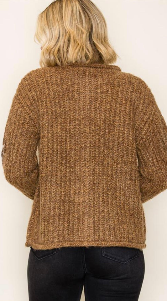 Staccato Copper Chunky Sweater Cardigan