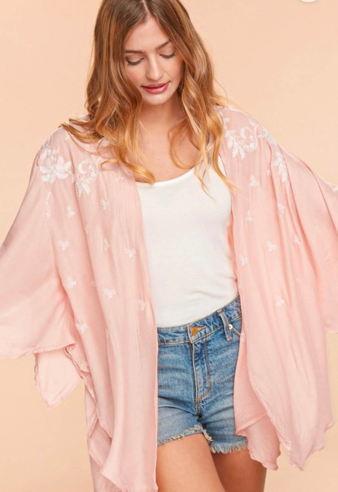 Blush Kimono