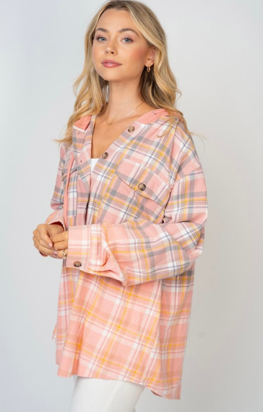 Plaid Button Ups with Hood