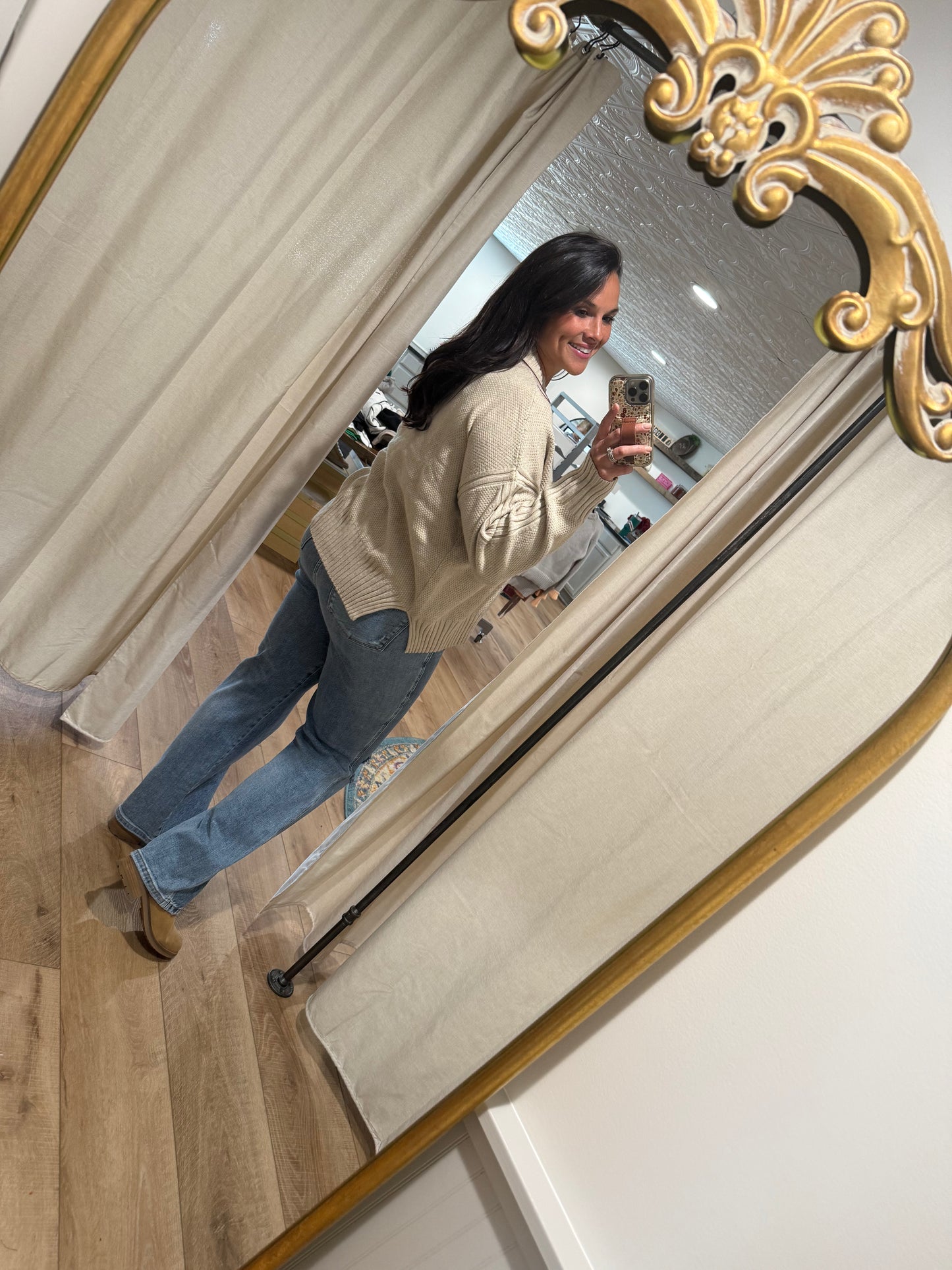 Ivory Chunky Knit Sweater