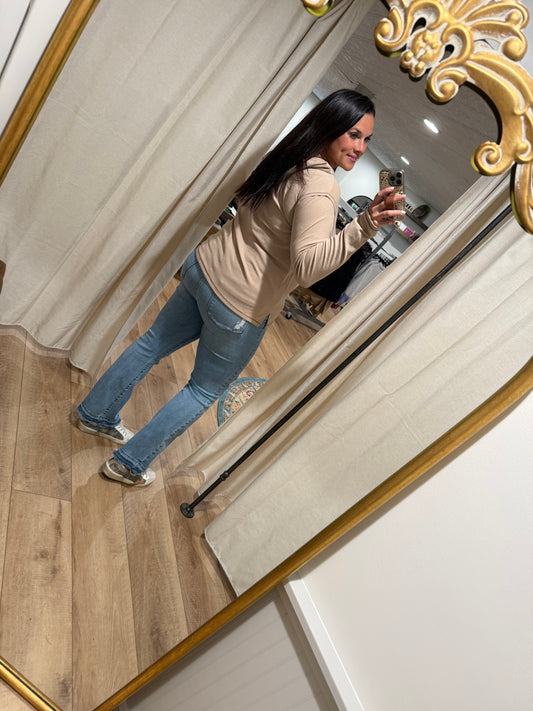 Camel Suede Hoodie