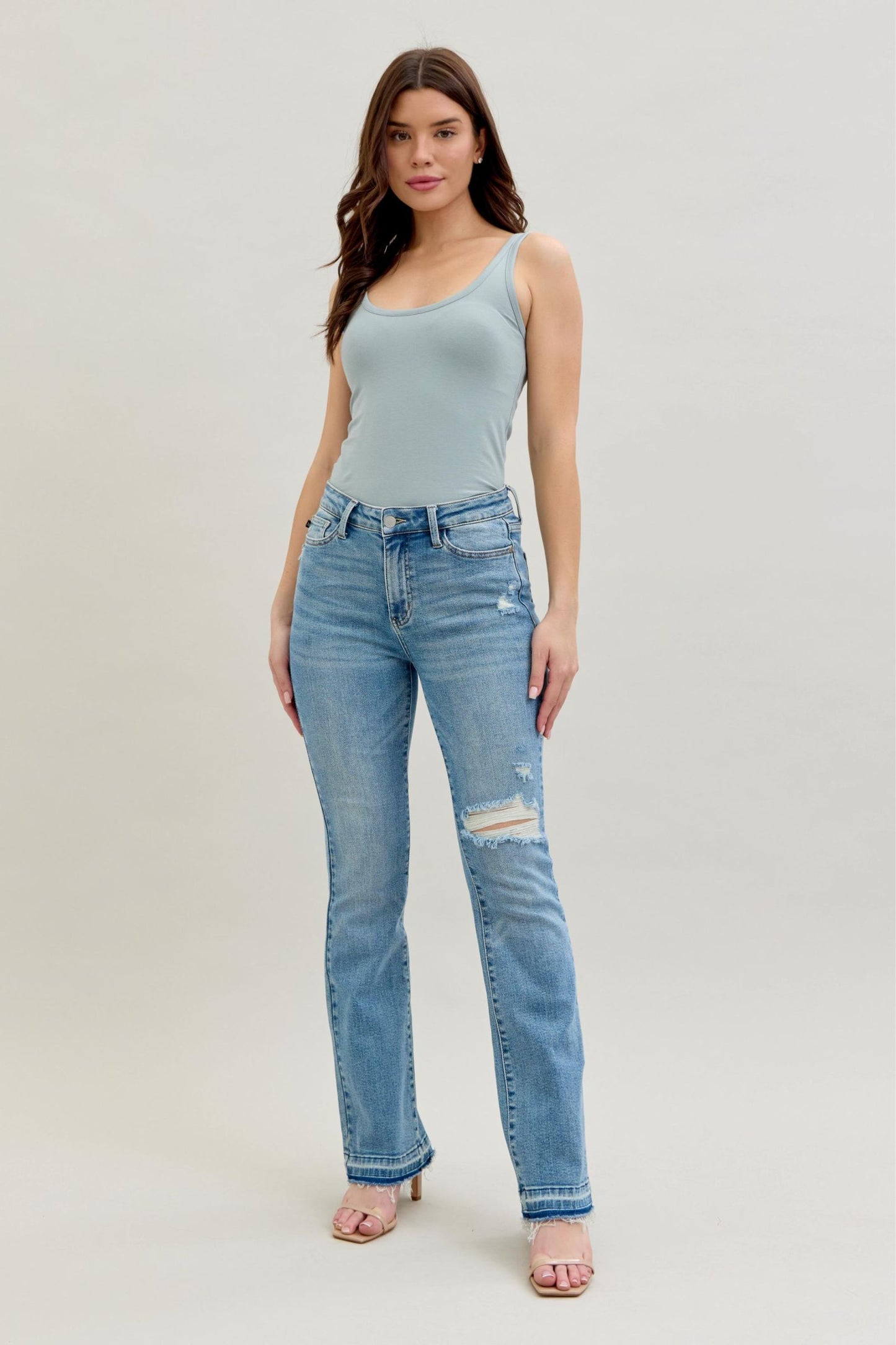 Judy Blue Distressed Boot Cut Jeans