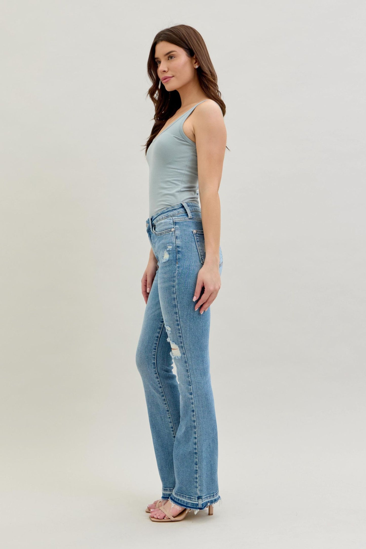 Judy Blue Distressed Boot Cut Jeans