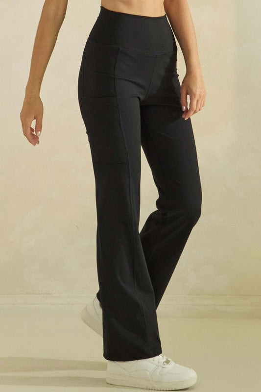 Straight Leg Leggings with Pockets