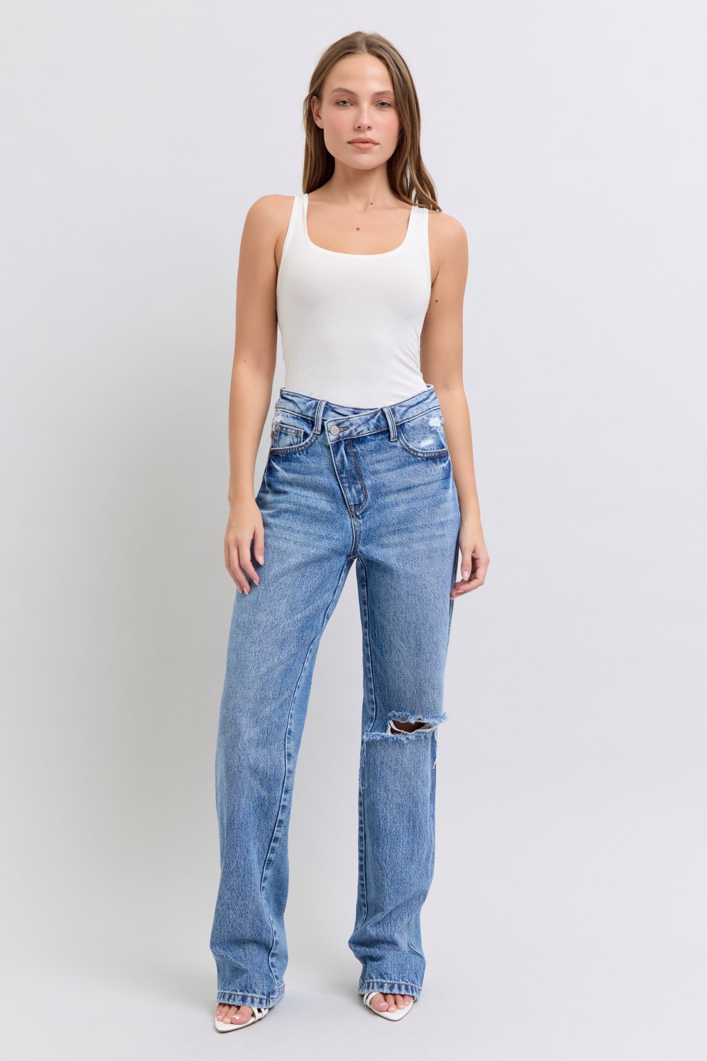 Judy Blue Rigid Magic Dad Jeans