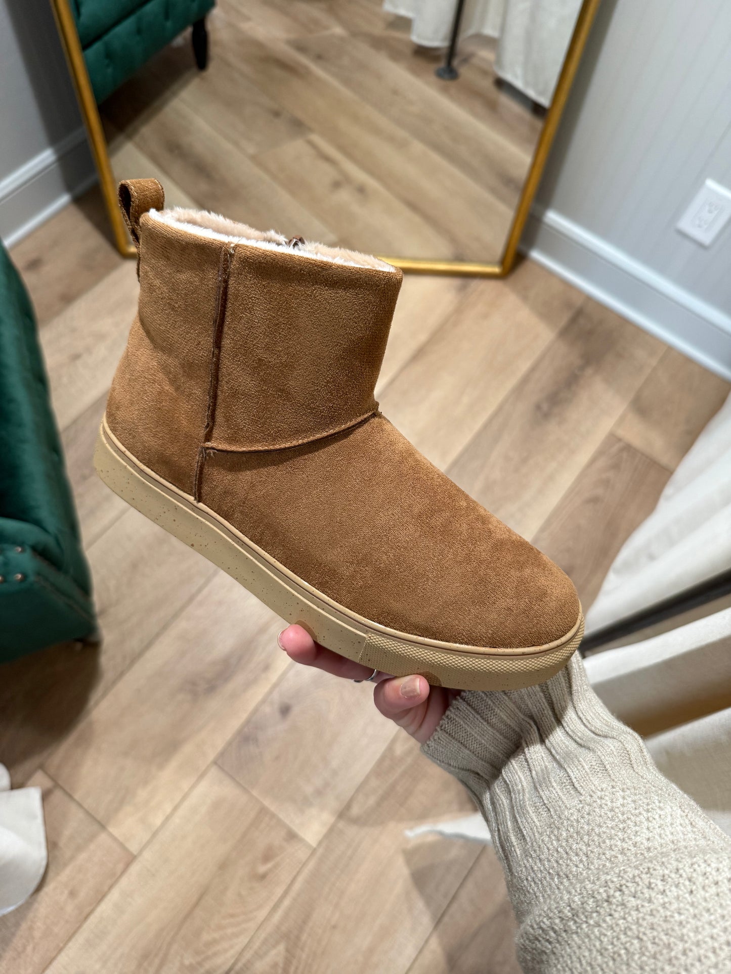 Very G Fuzzy Tan Boots