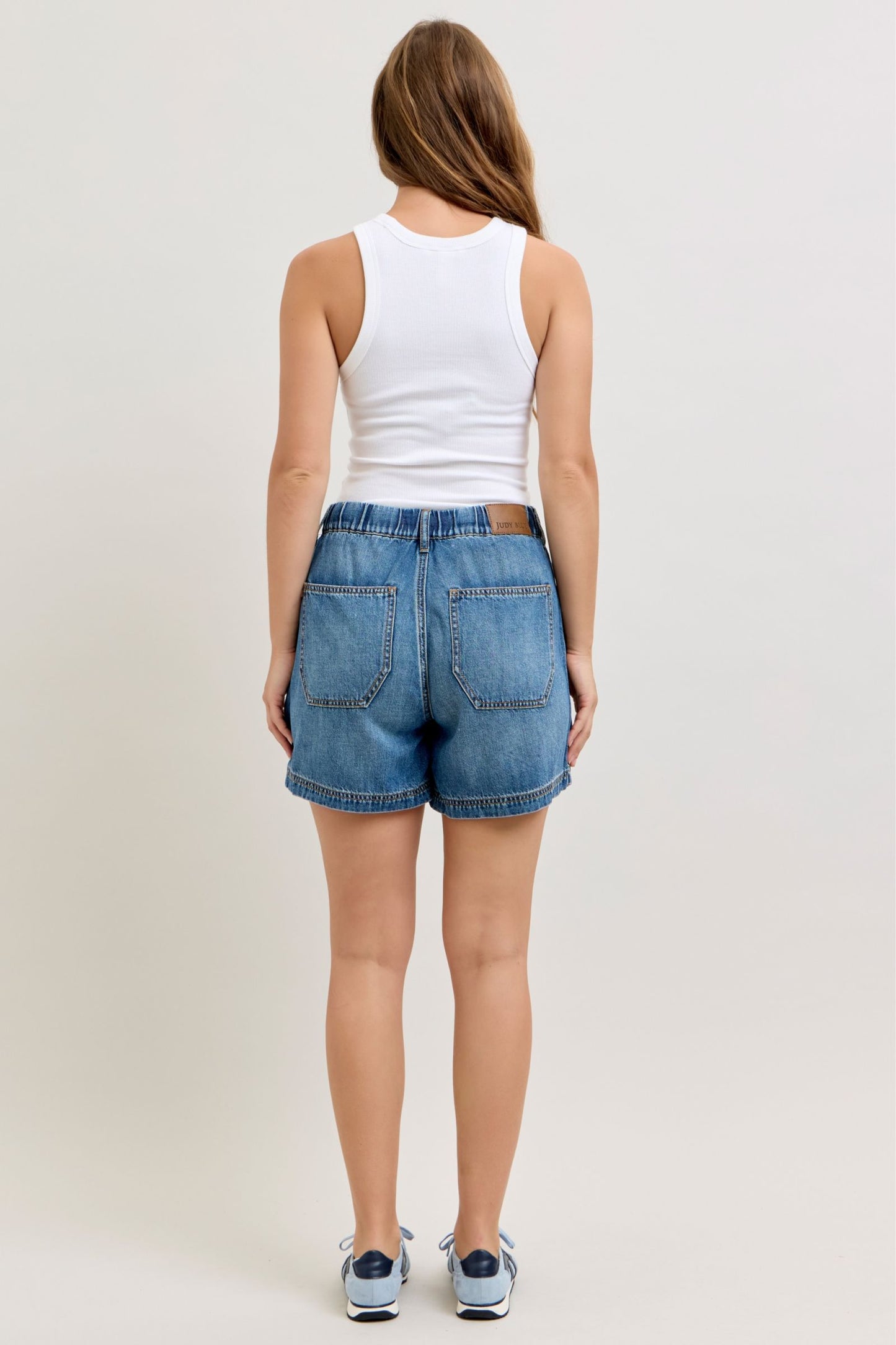 Judy Blue Baggy Elastic Tie Shorts