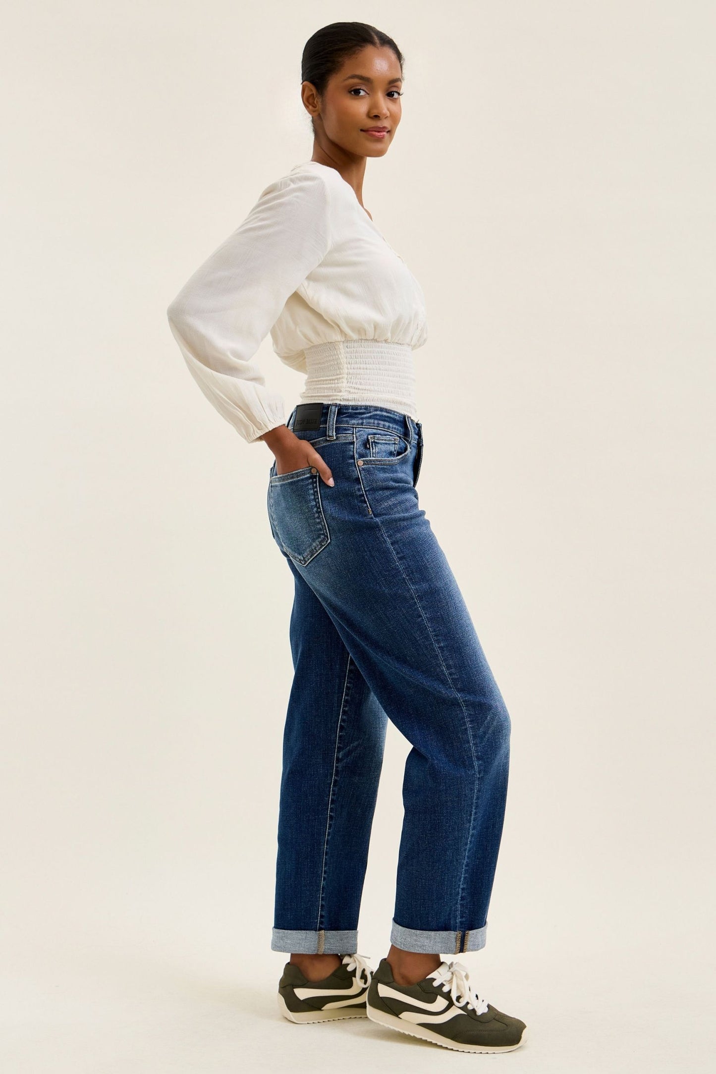 Judy Blue Dark Wash Boyfriend Jeans