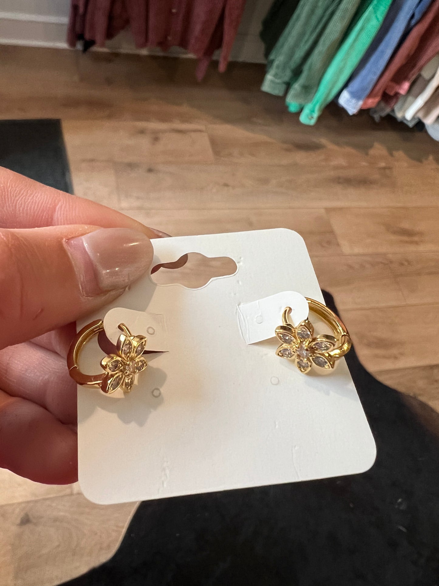 Gold Flower Ear Jacket