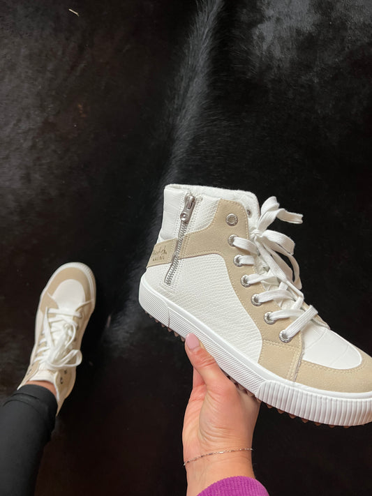 Tan / Cream High Top Blowfish Sneaker