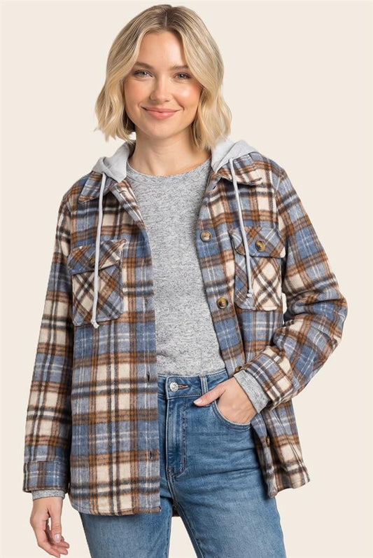 Staccato Blue / Brown Plaid Jacket
