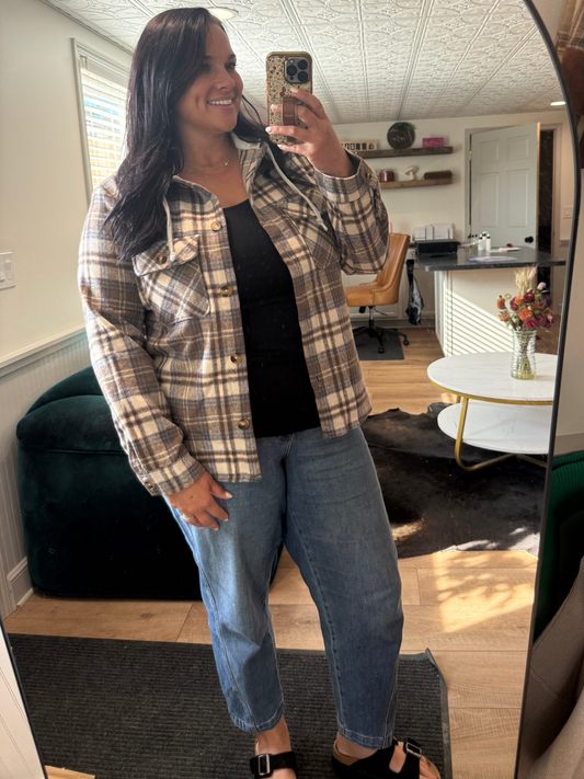 Staccato Blue / Brown Plaid Jacket