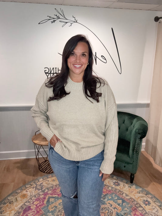Ivory Chunky Knit Sweater