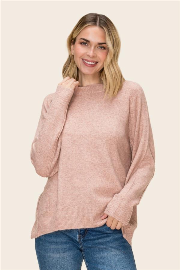Staccato Mauve High- Low Sweater