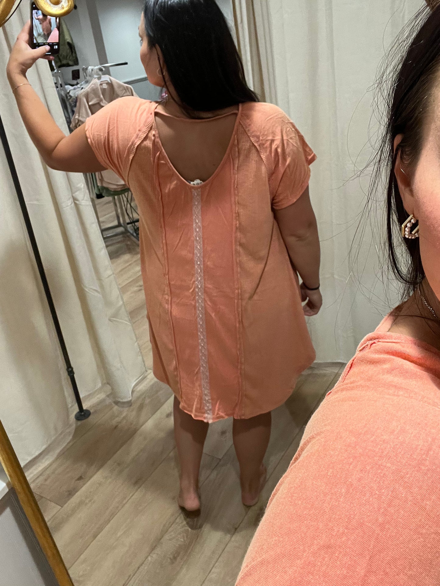 Oversized Dress/Tunic with Reverse Seams (2 Colors)
