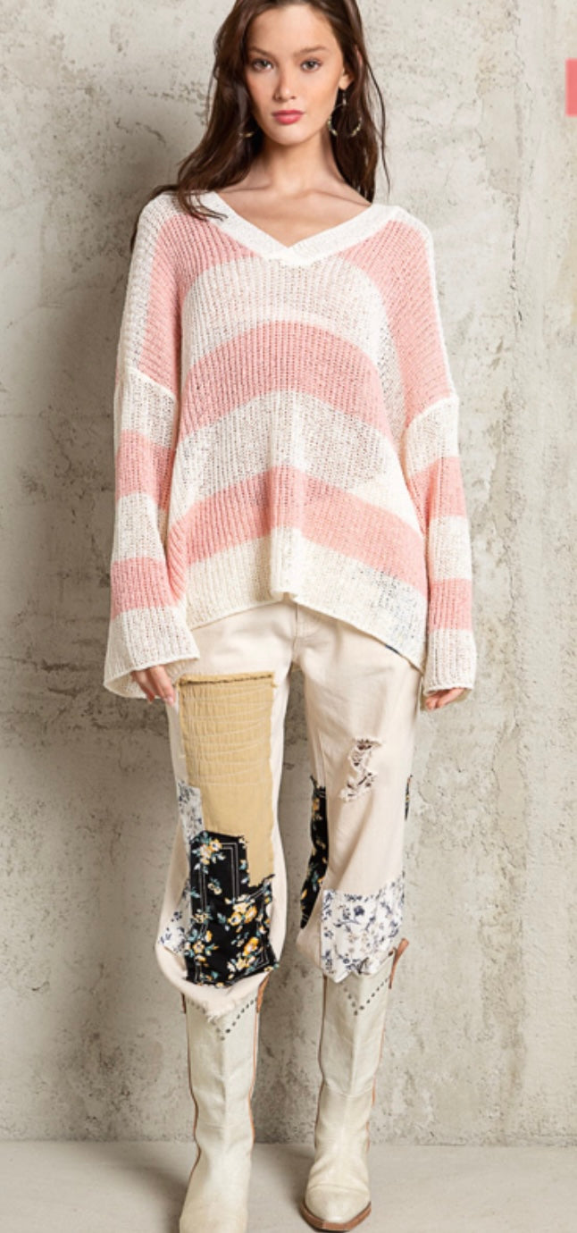 Thin hot sale cream sweater