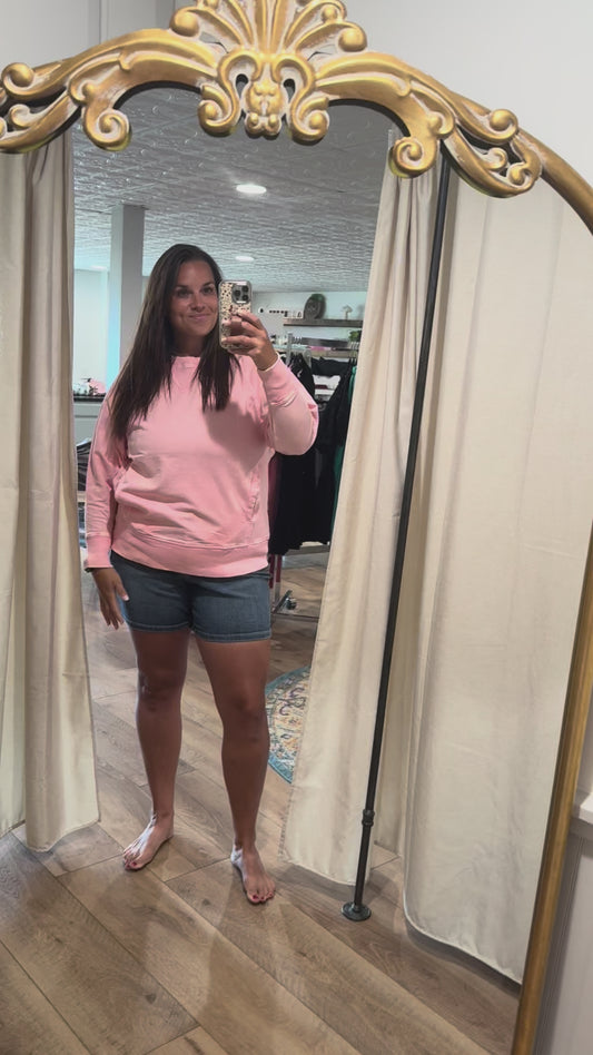 Mineral Washed Crewneck with Pockets (3 Colors)