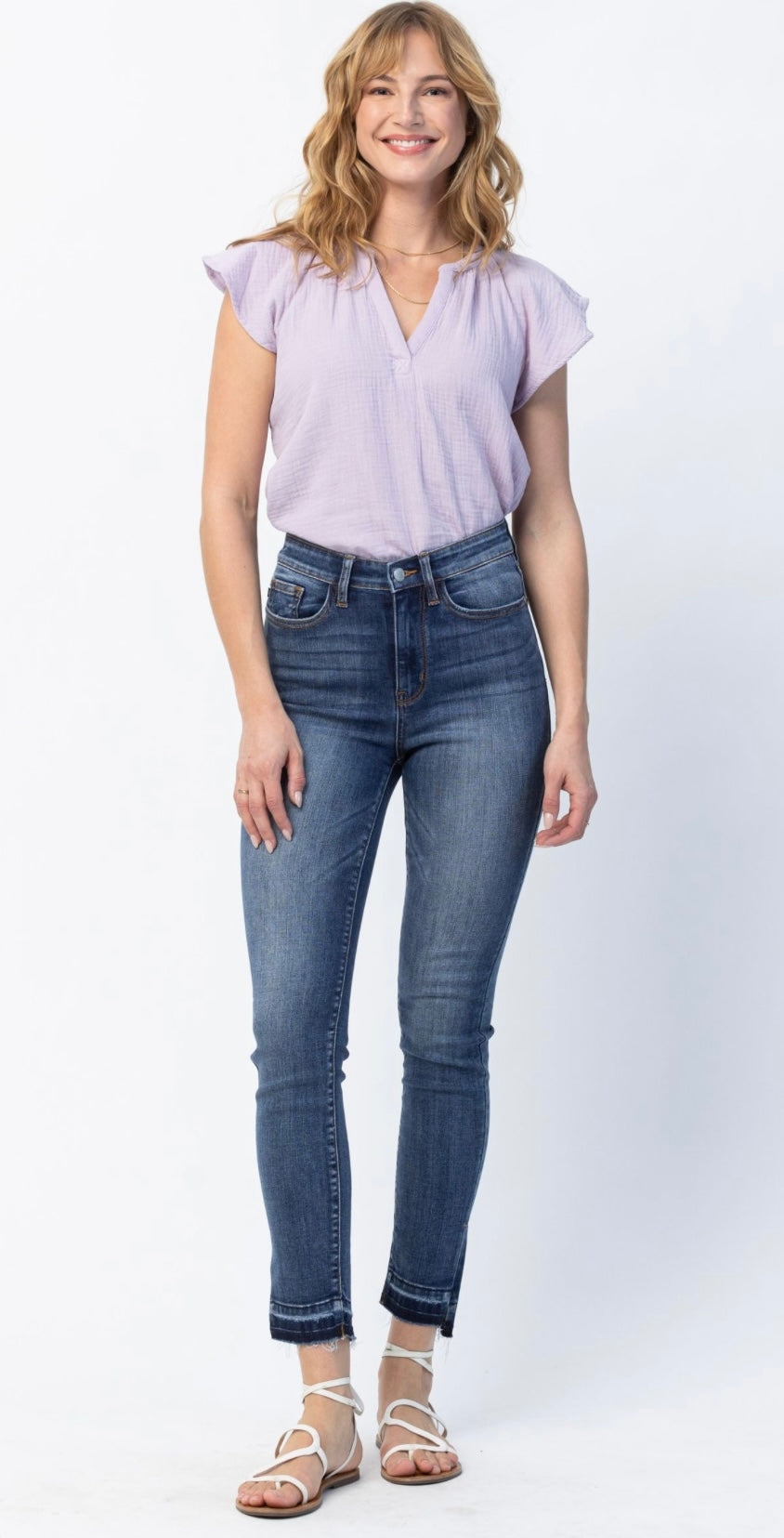 **Judy Blue Skinnies with Side Slit
